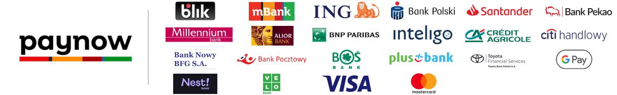 Płatności obsługuje Paynow / mElements S.A.